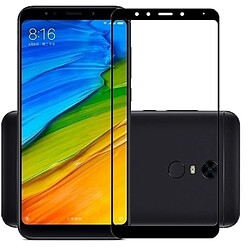 Xiaomi Redmi 5 PLUS : Protection d'écran en verre trempé FULL cover noir - Tempered glass Screen protector 9H premium / Films vitre Protecteur smartphone 2018 - Accessoires XEPTIO