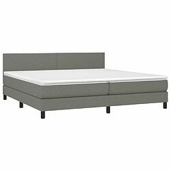 Avis Sommier à lattes,Cadre à lattes de lit et matelas et LED pour Adulte Gris foncé 200x200 cm -MN54776