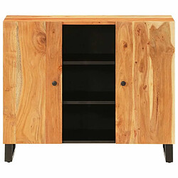 Avis Maison Chic Buffet commode,console avec 2 portes pour rangement 90x33x75 cm bois massif d'acacia -MN80141