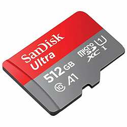 Mgm SanDisk Ultra - Flash-Speicherkarte (microSDXC-an-SD-Adapter inbegriffen) - 512GB - A1 / UHS Class 1 / Class10 - microSDXC UHS-I (SDSQUAC-512G-GN6FA)