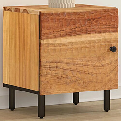 Maison Chic Table de chevet, Table de Nuit, Meuble de Rangement 40x33x46 cm Bois d'acacia massif