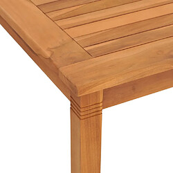 Acheter vidaXL Table à dîner de jardin 85x85x75 cm Bois massif de teck