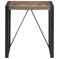 vidaXL Table à manger 70x70x75 cm Bois de récupération massif