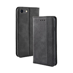 Etui en PU style vintage noir pour votre Apple iPhone 8/7