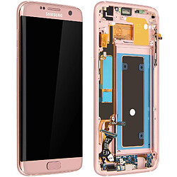 Samsung Ecran LCD Galaxy S7 Edge Vitre Tactile Bloc écran remplacement rose