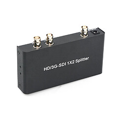 AYS 12 SDI Splitter 1X2 Convertisseur Vidéo HD / 3G SDI Répéteur Supporte Extendeur de Distribution 1080P pour Caméra Moniteur de 420