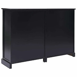 Avis Maison Chic Buffet commode,console avec 10 tiroirs pour rangement Noir 113x30x79 cm Bois -MN41064