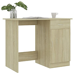 Avis Maison Chic Bureau,Table de travail,bureau de travail pour chambre Chêne sonoma 100 x 50 x 76 cm Aggloméré -GKD27997