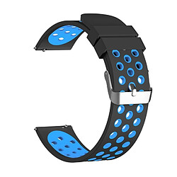 Acheter Wewoo Pour Fitbit Versa Simple Bracelet De Montre En Silicone Noir + Bleu