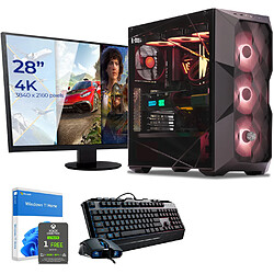 Sedatech Pack PC Gamer Pro • AMD Ryzen 9 7950X • RTX4090 • 64Go DDR5 • 2To SSD M.2 • Windows 11 • Moniteur 28" Pack PC Gamer Pro Watercooling • AMD Ryzen 9 7950X 16x 4.5Ghz (max 5.7Ghz) • Geforce RTX4090 • 64Go DDR5 DDR5 5200Mhz • 2To SSD M.2 • Wifi • Bluetooth, USB 3.2 • Windows 11 • Moniteur 28" + Clavier/Souris Gamer