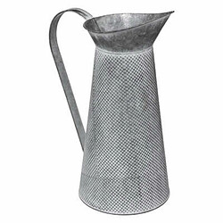 Statuette Déco Carafe Zinc 38cm Gris 