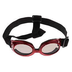 lunettes de protection anti-vent lunettes de soleil anti-vent de mode pour chien de compagnie rouge lunettes de soleil réglables