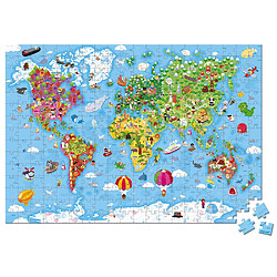 Puzzle enfant Géant monde 300 pièces - Janod