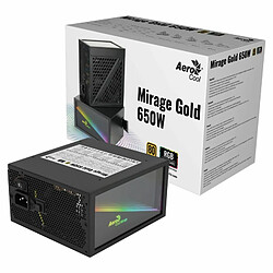 Bloc d'Alimentation Aerocool MIRAGEGOLD650 ATX 650 W 80 Plus Gold