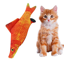 1 Pc 28-30 Cm Disquette électrique Poisson Chat Jouet Rechargeable Animaux Morsure Herbe à Chat Jouets Carpe Crucian pas cher