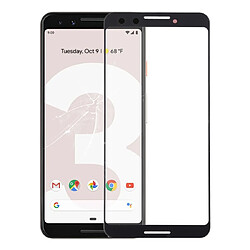 Wewoo Lentille en verre pour écran avant Google Pixel 3 noir