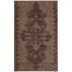 Hadorn Tapis shaggy 245x160 marron foncé Thun Scutum