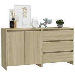 Avis Maison Chic Ensemble de 2 Buffets,commode,console pour rangement Chêne sonoma Bois d'ingénierie -MN84064