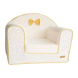 Domiva Fauteuil Club LEAFY BUNNY - 43 x 55,5 x 50 cm - Dehoussable - Convertible - 100% Coton bio