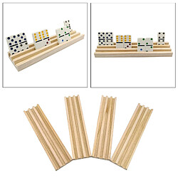 Acheter Solide En Bois Domino Tiile Titulaire Rack 3 Slots