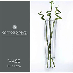 Vase Design Conique 70cm Transparent