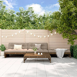 vidaXL Salon de jardin 4 pcs marron miel bois de pin massif 