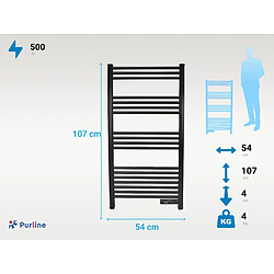 Pur Line Sèche-serviettes avec minuterie 500W