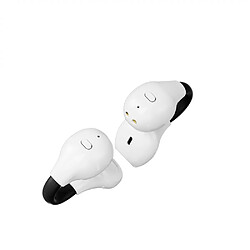 General Casque à conduction osseuse Bluetooth double microphones antibruit - Casque à oreille ouverte sans fil, écouteurs Ipx étanches pour la course à la maison, le bureau, la salle de sport(Noir et blanc) 