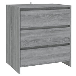 vidaXL Buffet Sonoma gris 70x41x75 cm Bois d'ingénierie