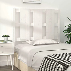 Avis Maison Chic Tête de lit scandinave pour lit adulte,Meuble de chambre Blanc 105,5x4x100 cm Bois massif de pin -MN58110