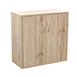 Meuble de rangement 3 étagères 2 portes Effet bois de Hêtre L 60 x P 30 x H 60 cm+Urban Living Meuble de rangement 3 étagères 2 portes Effet bois de Hêtre L 60 x P 30 x H 60 cm+Bois Hêtre