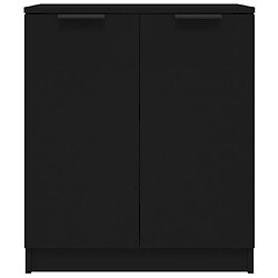 Avis vidaXL Buffets 2 pcs Noir 60x30x70 cm Bois d'ingénierie