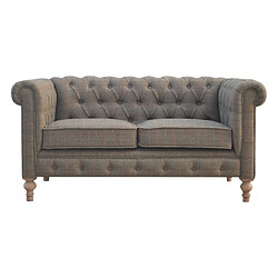 Artisan Furniture Chesterfield 2 places en tweed multicolore rembourré, salon