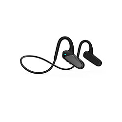 Universal Casque Bluetooth sans fil Concept Bone Conduct 5.0 Casque de sport fonctionnant Bouchons d'oreilles résistants à l'eau et à l'action - Noir