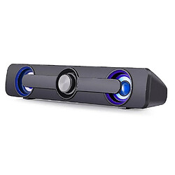 Universal USB Wired Bluetooth en haut-parleur LED LED STÉRÉO Stéréo Subwoofer Handsfree | Subwoofer (noir) 