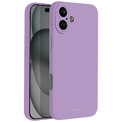 Roar Coque pour iPhone 16 Silicone Mat Soft Touch Caméra Protégée Violet