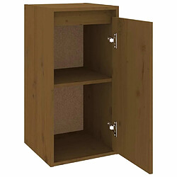 Maison Chic Armoire murale,Meuble de Rangement pour salon,cuisine Marron miel 30x30x60 cm Bois de pin massif -MN69648 pas cher