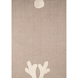 Jardindeco Tapis intérieur en polyester Fantine cerf 160 x 230 cm. Tapis intérieur en polyester Fantine cerf 160 x 230 cm