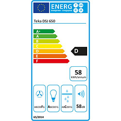 Hotte standard Teka DSJ 650 Noir Acier