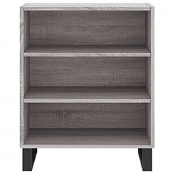 Avis vidaXL Buffet sonoma gris 57x35x70 cm bois d'ingénierie