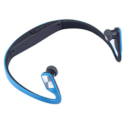 Acheter Wewoo Casque Sport bleu pour les smartphone et iPad ordinateur portable MP3 ou autres périphériques audio, stockage maximum de carte SD: 32GB étanche à la transpiration stéréo sans fil écouteurs intra-auriculaires avec micro SD,