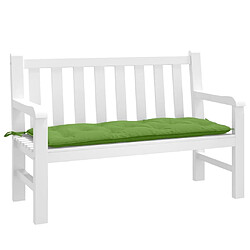 vidaXL Coussin de banc de jardin vert mélangé 120x50x7 cm tissu