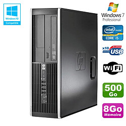 PC HP Elite 8300 SFF Core I5 3470 3.2GHz 8Go Disque 500Go Graveur USB3 Wifi W7 - Occasion