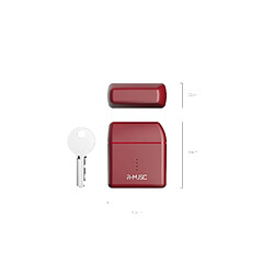 Acheter R-MUSIC - Ecouteurs Sans Fil Bluetooth MIRA pour "OPPO Reno" (ROUGE)