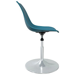 Acheter vidaXL Chaises à manger pivotantes lot de 4 Turquoise PP