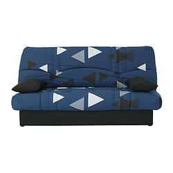 Banquette clic clac 3 places - tissu Bikini bleu - Style contemporain - L 190 x P 92 cm - DREAM 