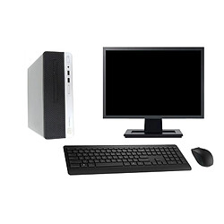 PC HP 400 G4 SFF Ecran 27" Intel i3-6100 RAM 32Go Disque 500Go Windows 10 Wifi · Occasion 