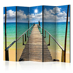 Paris Prix Paravent 5 Volets Beach, Sun, Bridge 172x225cm