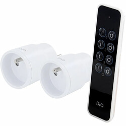 DIO Connected Home - Kit 2 prises nano et télécommande (2300W, FR)