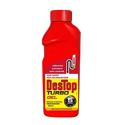 Déboucheur surpuissant - Destop Turbo - Gel - 500 ml - DESTOP 	Incroyable! DESTOP TURBO débouche et désinfecte vos tuyaux en seulement 5 minutes.	Contient de l’hydroxyde de sodium	Entre 5 et 15 % d’agents de blanchiment chlorés